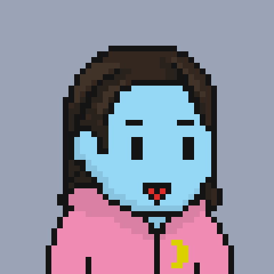An example character: a Moonbaby in a pink hoodie